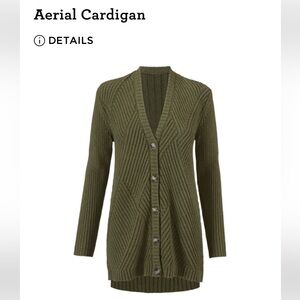 Cabi Ariel cardigan Women's Olive Sweater